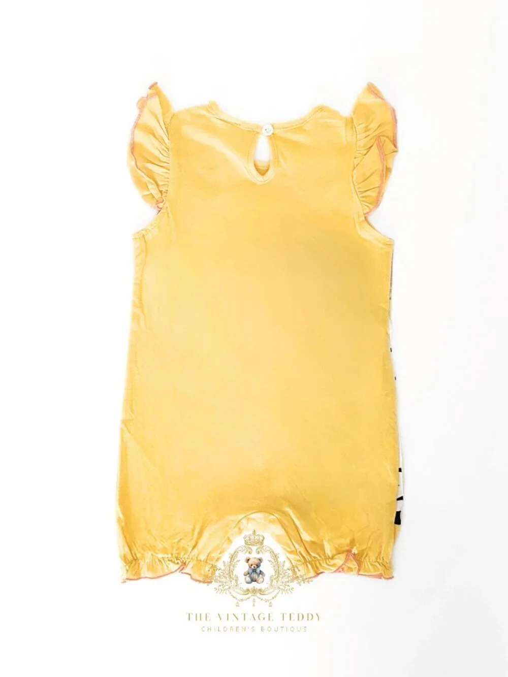 NWT Cute Girls One-piece Sleep N' Play Romper Zebra Stripes are Cool Yellow 6-9M